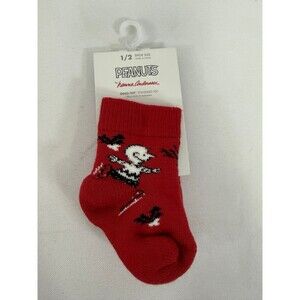 Hanna Andersson Infant Socks 1 Pair NWT Snoopy Christmas